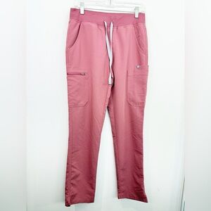 FIGS High Waisted Yola Skinny Scrub Pants Size Small Mauve